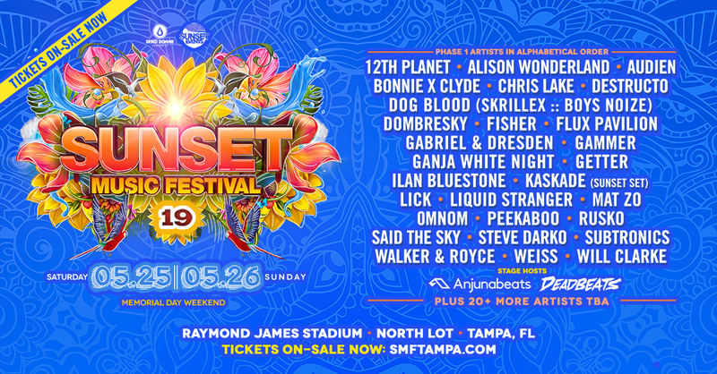 Sunset Music Festival 2019 Second Phase Lineup Announcement